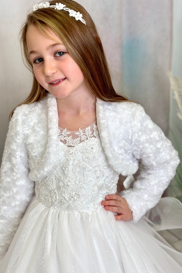 Eleganter Bolero für die Kommunion