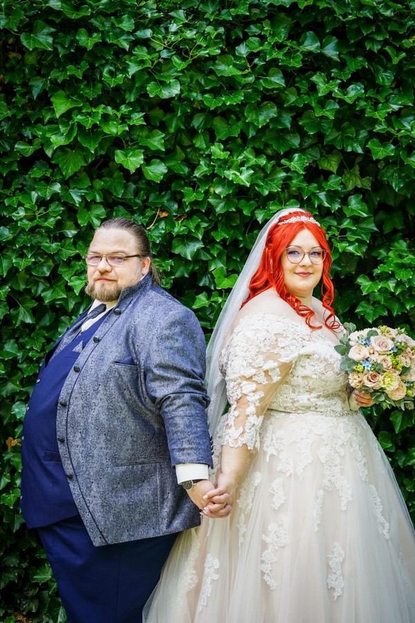 Realbrautpaar von Biancas Brautmoden in Plussize