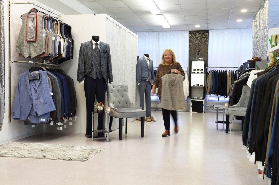 Herrenbereich bei Biancas Brautmoden