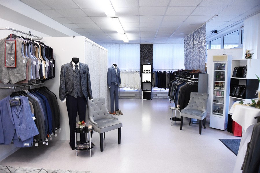 Abteilung für Herrenmode Biancas Brautmoden