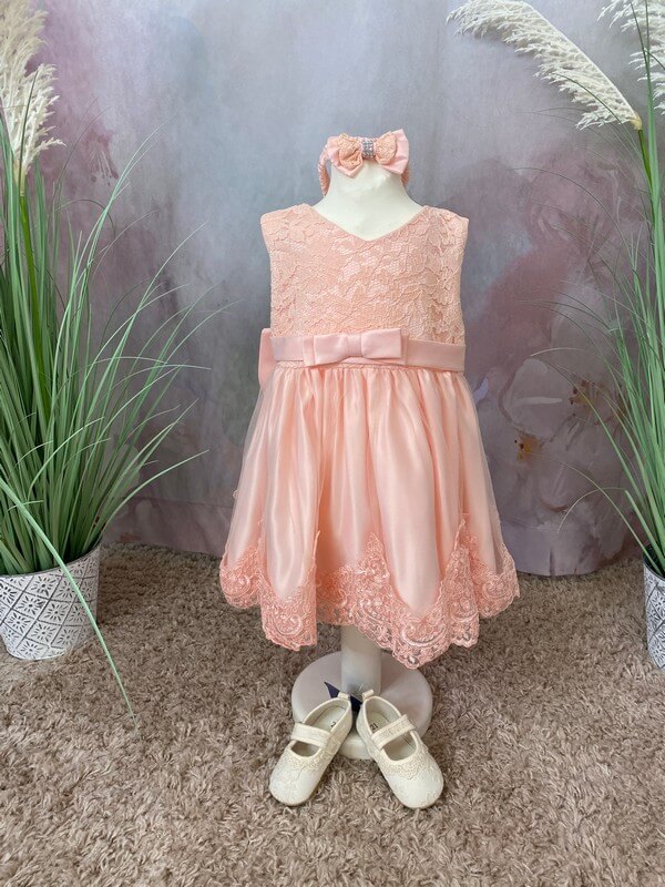 Taufkleid für Mädchen. rosa.