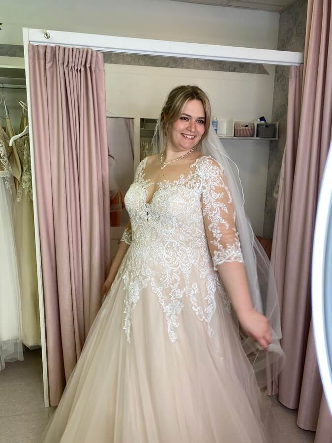Brautkleid Anprobe