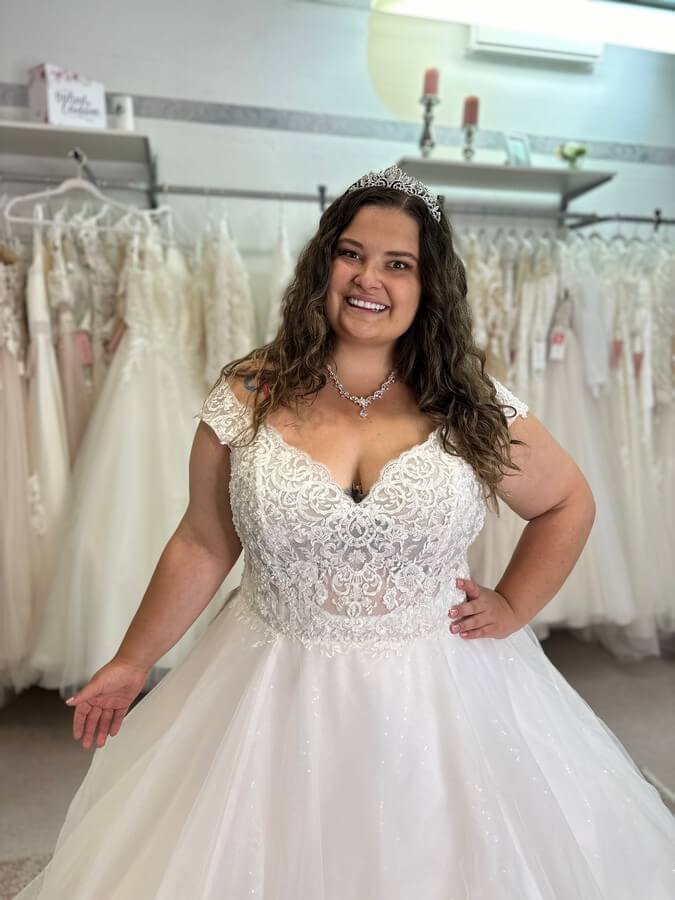 Brautkleid große Größe Prinzessin