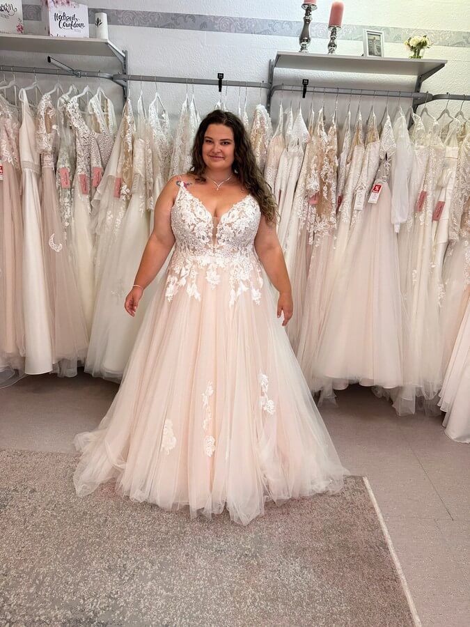 Brautkleid große Größe bei große Busen