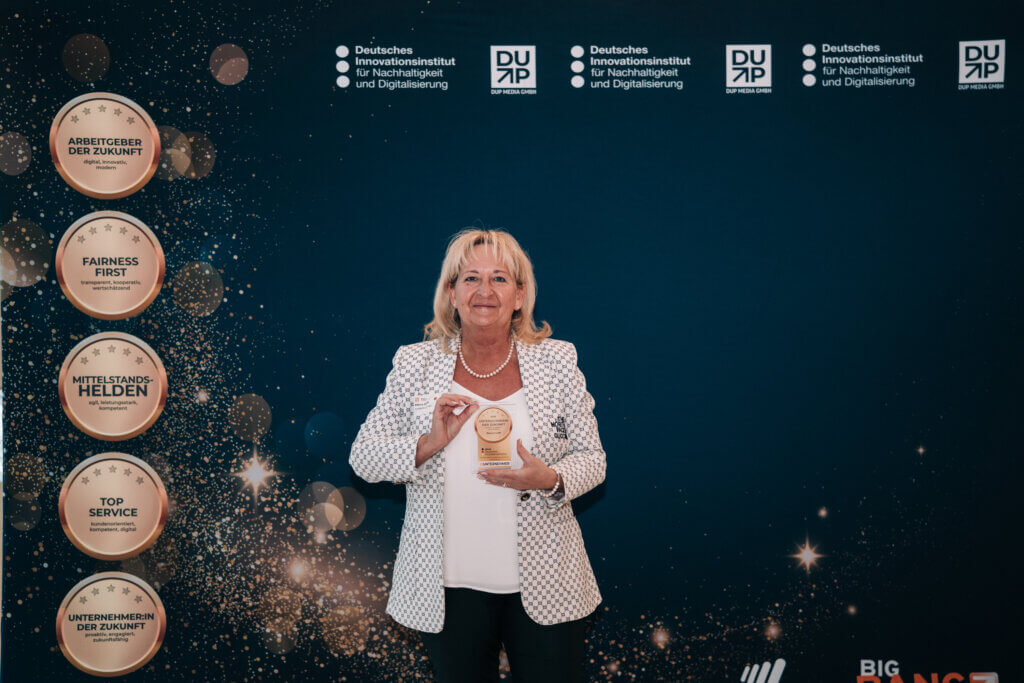 Auszeichung für Biancas Brautmoden Auszeichnung als „Unternehmerin der Zukunft“ – vom DIIND Institut