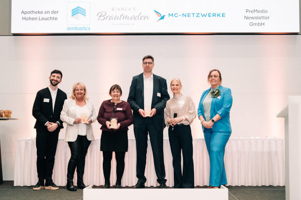 Auszeichnung für Biancas Brautmoden. Auszeichnung als „Unternehmerin der Zukunft“ – vom DIIND Institut
