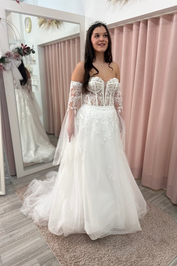 Brautkleid ohne Träger