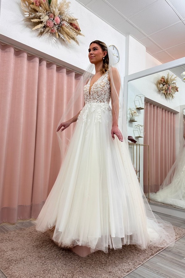 Brautkleid Tüll und Spitze